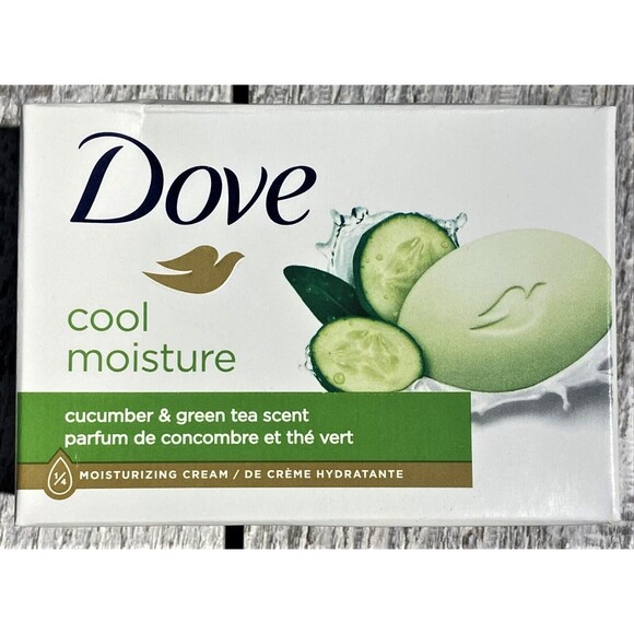 Dove Cool Moisture Cucumber & Green Tea Bar Soap - 3.17oz Bar - Picture 1 of 2